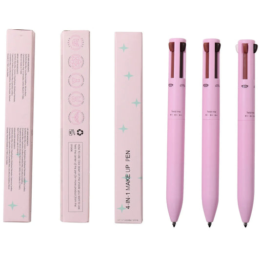 Beauty Pencil 4 in 1 Eyebrow Pencil 4 Colors Touch Eye Liner Lip Liner Beauty Pen 4 in 1 Beauty Pen